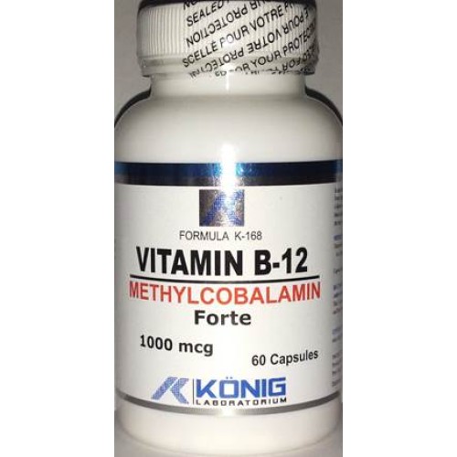 VITAMINA B-12 Forte Bio-activa (Metilcobalamina) 1000 mcg/60 cap 